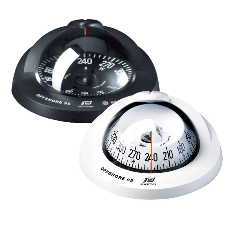 BLACK COMPASS WITH BLACK FLAT CARD P65732