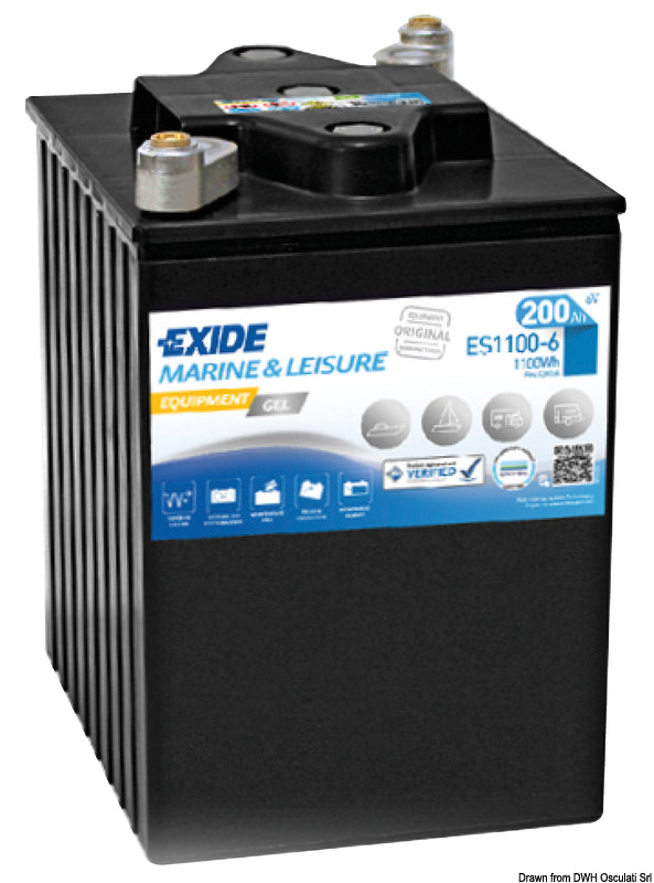 EXIDE Batterien Gel, Starter- und Versorgungsbatterien