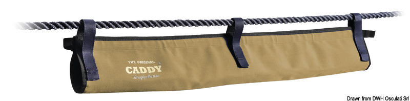 Organizer für Kabel und Wasserschläuche zwischen Boot und CADDY Kais.