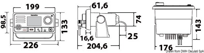 Radio RAYMARINE VHF Ray63/Ray73