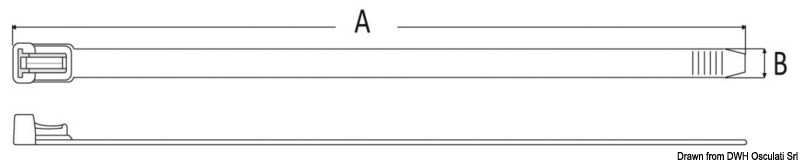 Wiederverschließbarer Kabelbinder
