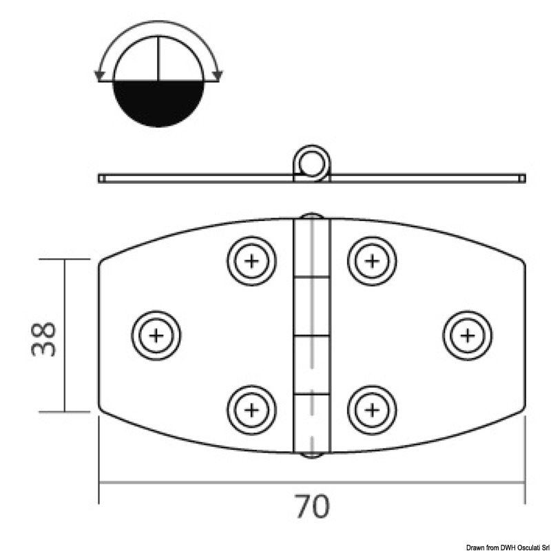 Scharniere, 1,7 mm