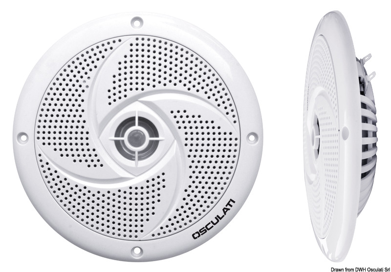 Paar ultradünne Stereo-Lautsprecher mit Doppelkonus