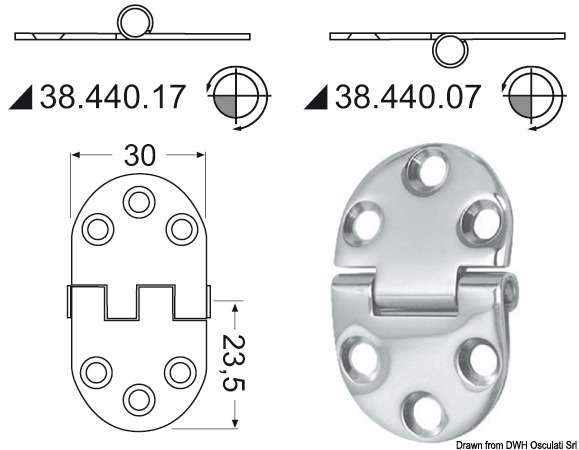 Scharnier 2mm