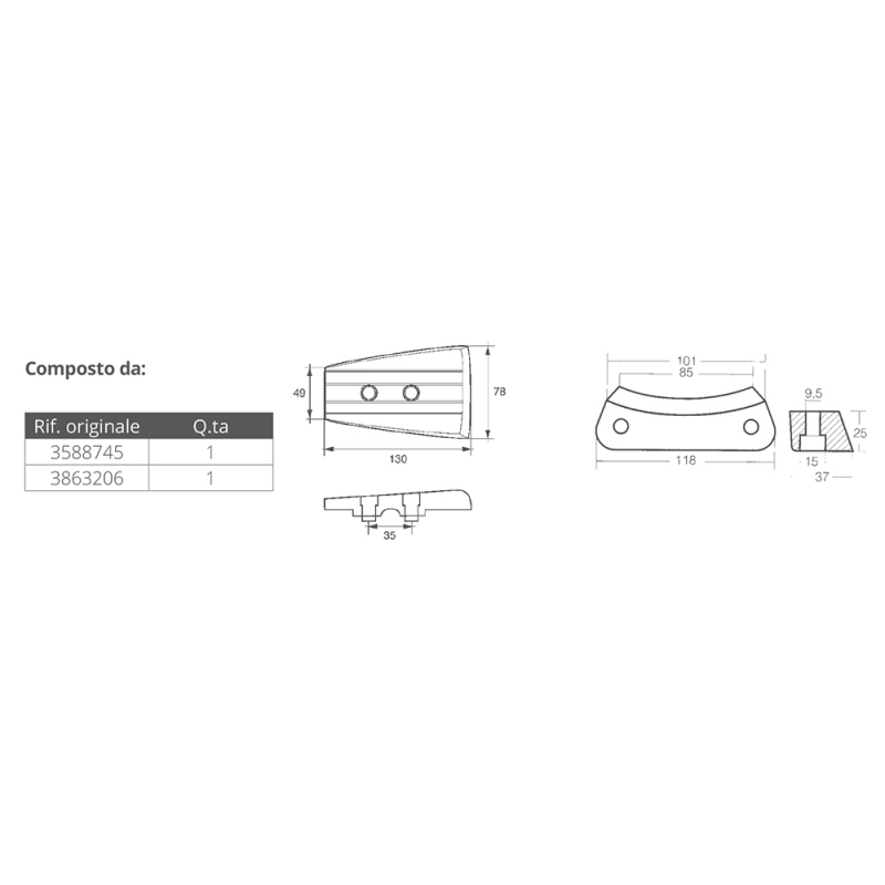 ALUMINIUM KIT VOLVO DPH