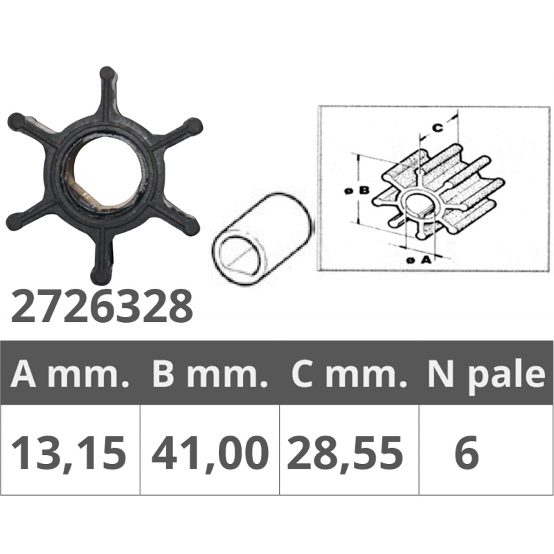 AUSSENBORDER IMPELLER HONAUS 4T 5-7,5-8-10 HP
