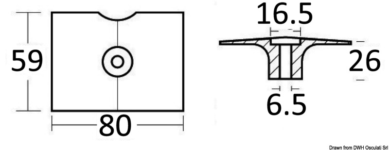 Anode 9,9 / 15 HP - Zweitakter