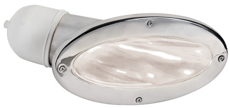 Paar Einbauscheinwerfer für Bordwandmontage Compact mit LED-Glühbirne