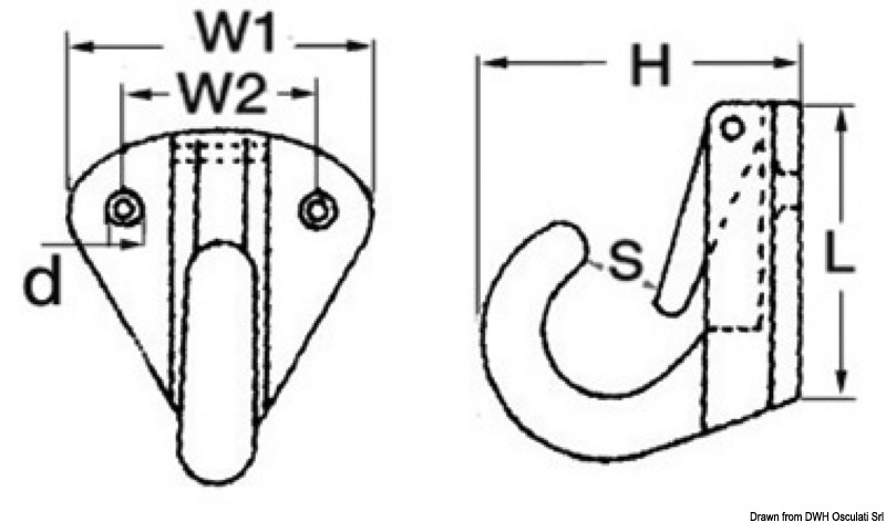 Platte mit Karabiner