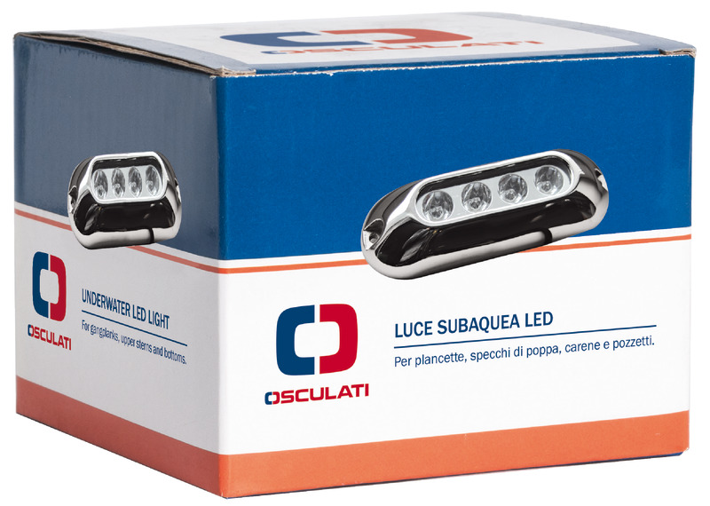 LED-Unterwasserscheinwerfer für Badeplattformen / Heckspiegel / Kiel (22316)
