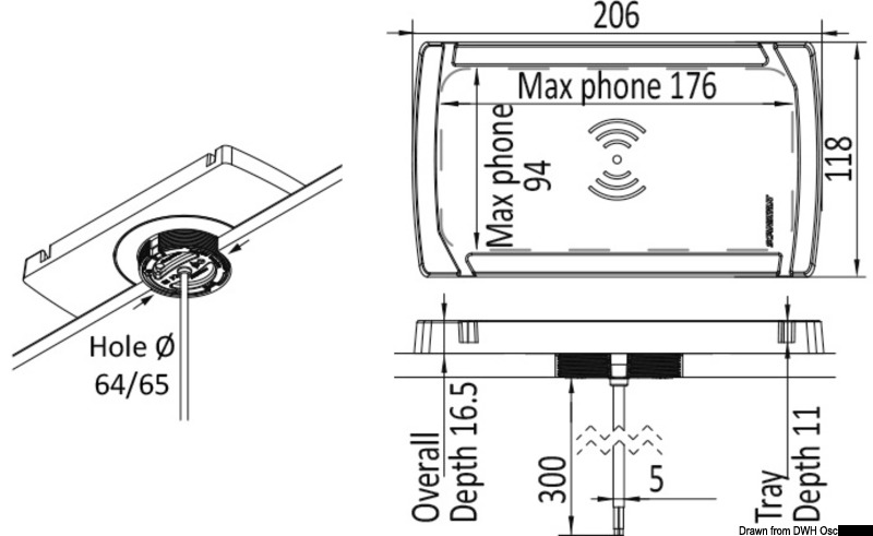Wasserdichtes ROKK Wireless CATCH Ladegerät - 10 W