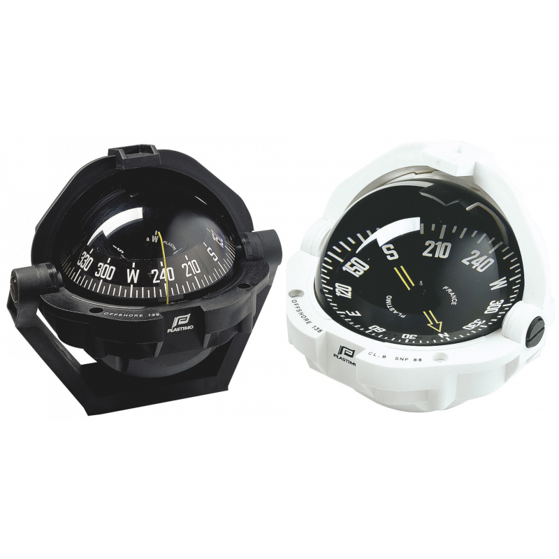 BLACK COMPASS WITH BLACK FLAT CARD
