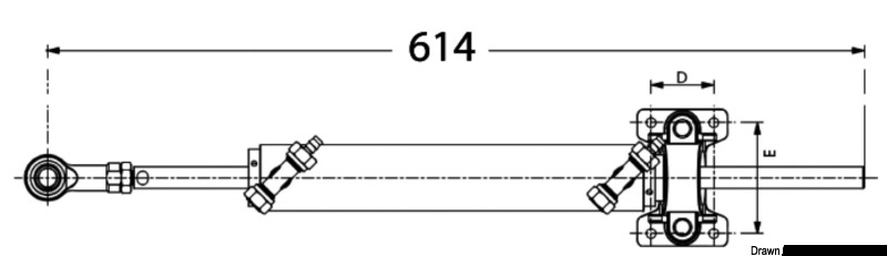 Hydraulikzylinder für Innenborder