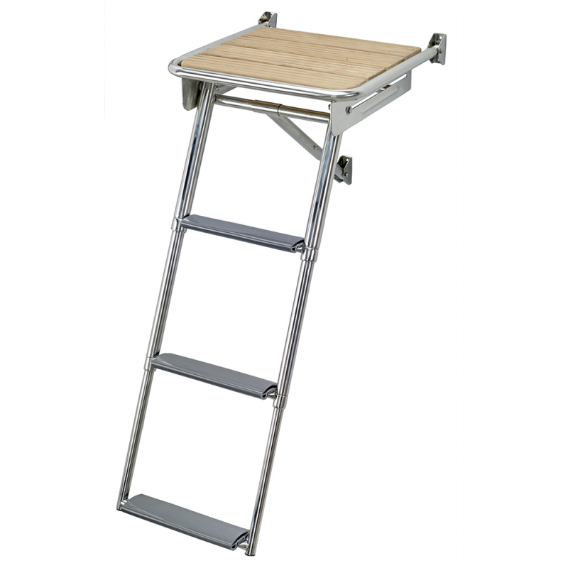 TEAK AFT PLATFORM WITH LADDER