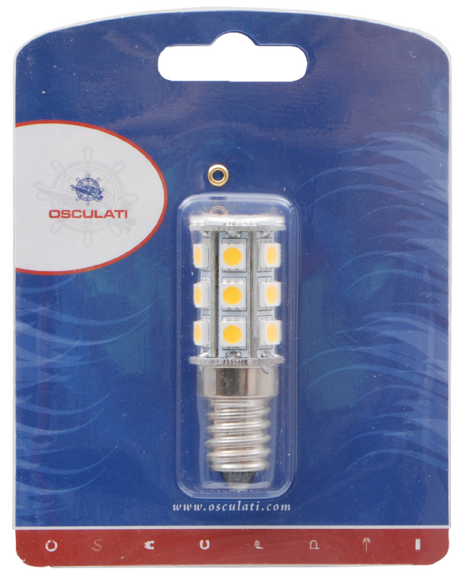 LED SMD Glühbirne, E14 Fassung.