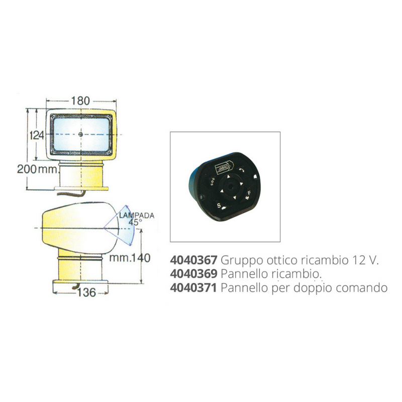 JABSCO 135 SL FLOODLIGHT