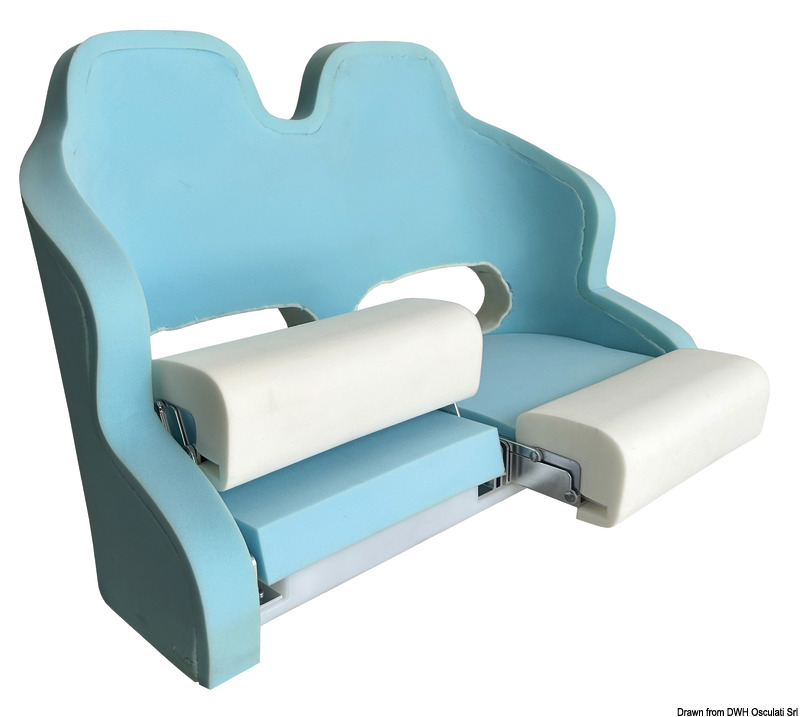 Anatomischer Doppelsitz mit Flip UP H99-Polsterung