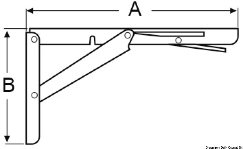 Abnehmbarer Knickarm für Tische