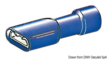 Vollständig vorisolierte Flachstecker (Faston), 4,7 mm und 6,3 mm