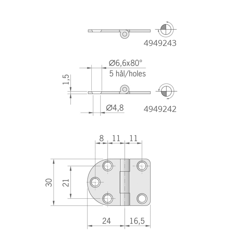 HINGE MM.40X30