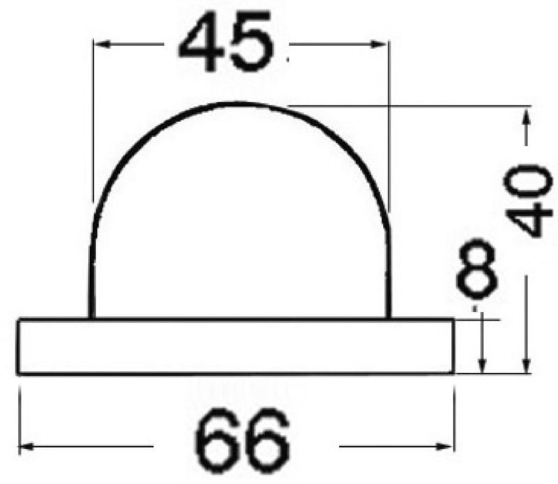 Navigationslichter Utility aus verchromtem ABS
