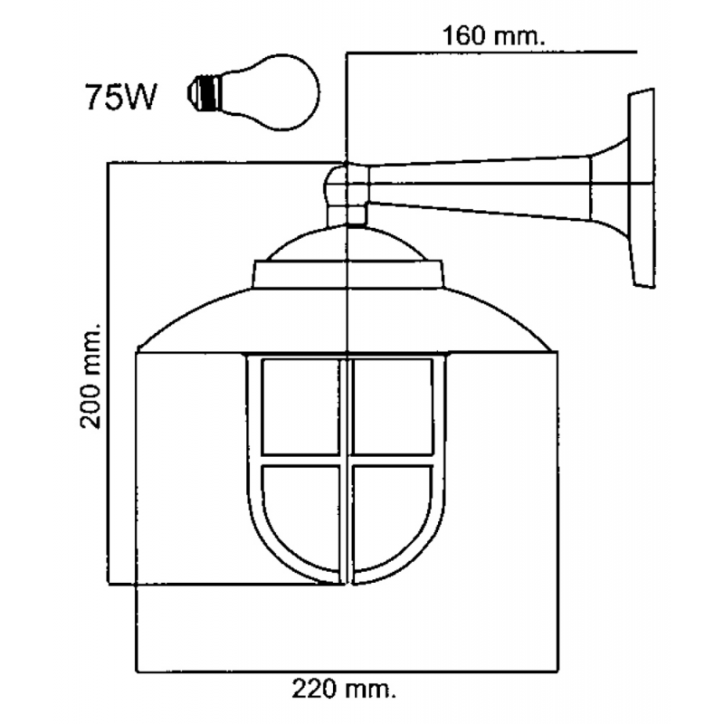 LAMPE MIT KÄFIG