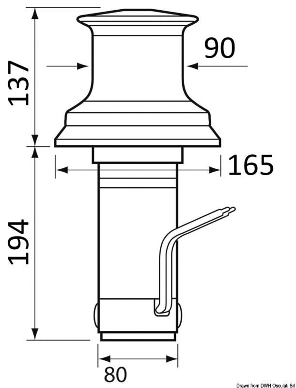 LEWMAR Capstan C3 Winde (1000 W)