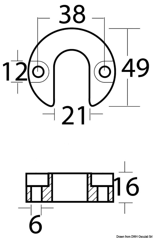 Fußanode für Mercruiser/Alpha
