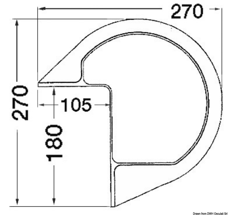 Aufblasbarer, weißer PVC Fender für Bootsstege