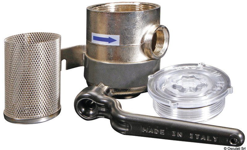 Wasserreinigungsfilter aus vernickeltem Messing