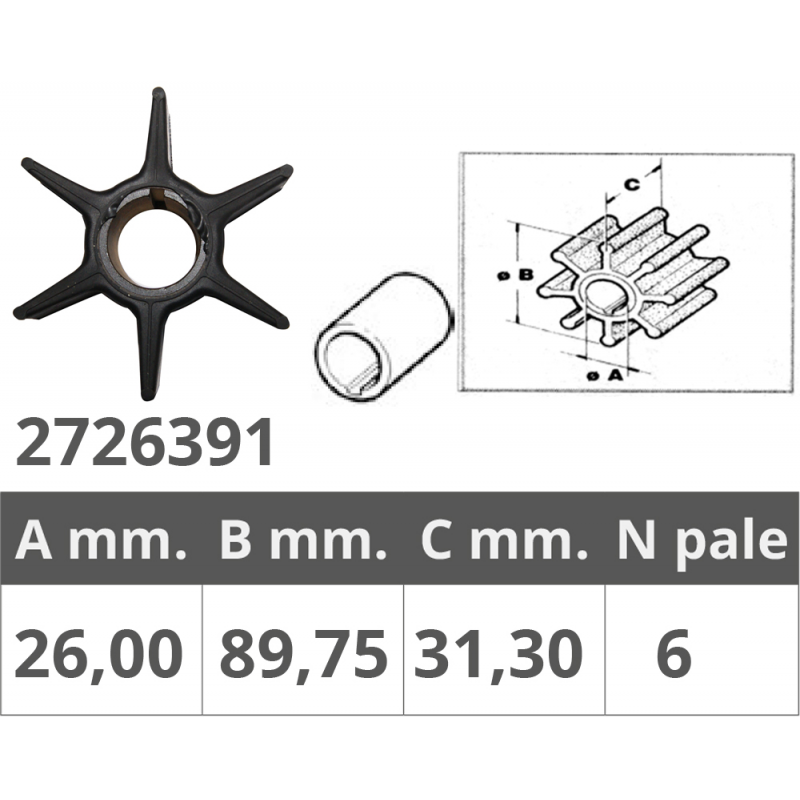 AUSSENBORDER IMPELLER HONAUS 4T 175-225HP