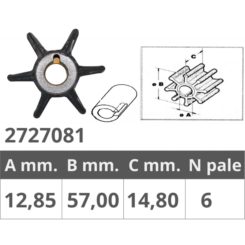 AUSSENBORDER IMPELLER FORCE 2T 9,9-15 HP