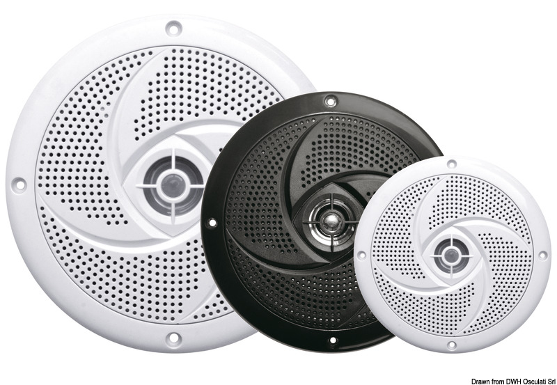 Paar ultradünne Stereo-Lautsprecher mit Doppelkonus