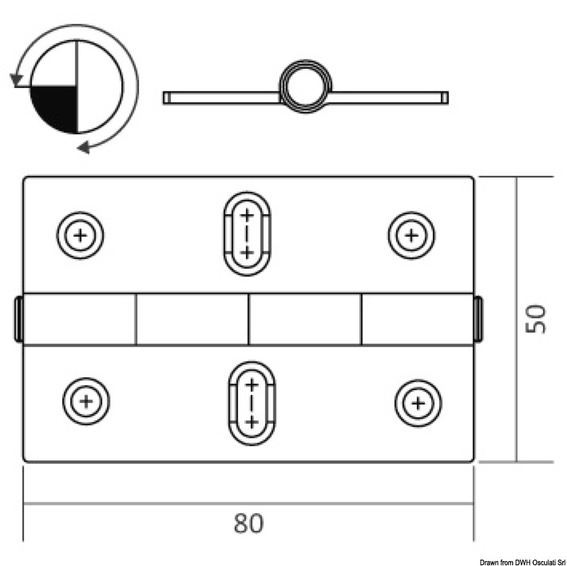 Scharnier 2mm