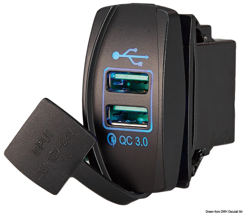Steckdose mit zwei USB